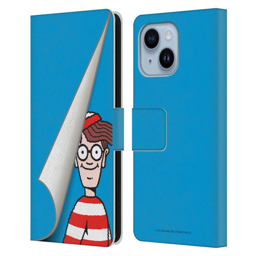Where's Wally? Graphics Peek Leather Book Wallet Case Cover For Apple iPhone 14 Plus