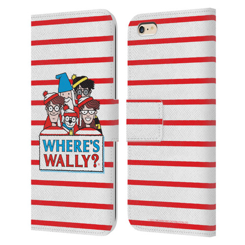 Where's Wally? Graphics Characters Leather Book Wallet Case Cover For Apple iPhone 6 Plus / iPhone 6s Plus