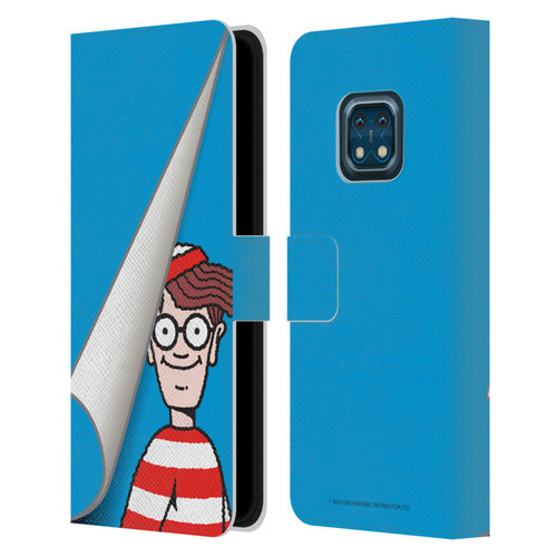 Where's Wally? Graphics Peek Leather Book Wallet Case Cover For Nokia XR20