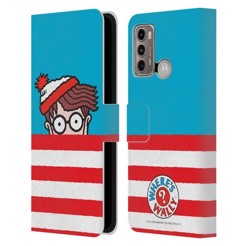 Where's Wally? Graphics Half Face Leather Book Wallet Case Cover For Motorola Moto G60 / Moto G40 Fusion