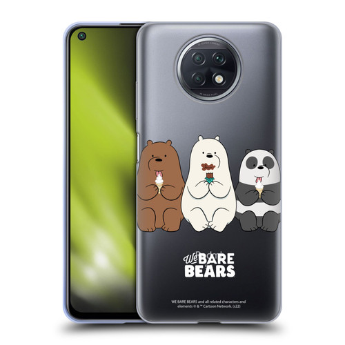 We Bare Bears Character Art Group 2 Soft Gel Case for Xiaomi Redmi Note 9T 5G