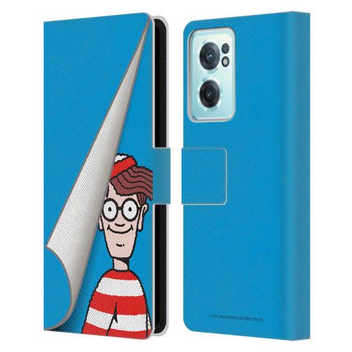 Where's Wally? Graphics Peek Leather Book Wallet Case Cover For OnePlus Nord CE 2 5G