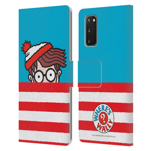 Where's Wally? Graphics Half Face Leather Book Wallet Case Cover For Samsung Galaxy S20 / S20 5G