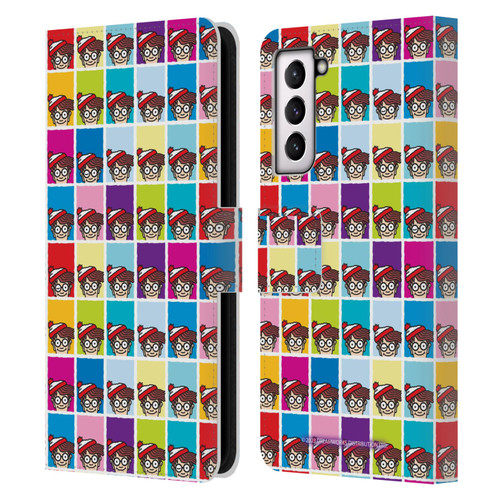 Where's Wally? Graphics Portrait Pattern Leather Book Wallet Case Cover For Samsung Galaxy S21 5G