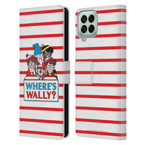 Where's Wally? Graphics Characters Leather Book Wallet Case Cover For Samsung Galaxy M33 (2022)