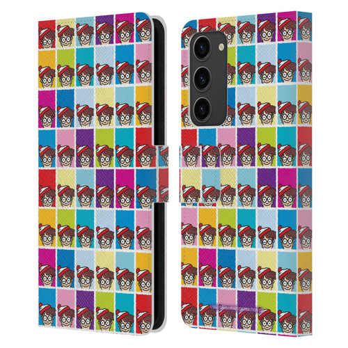 Where's Wally? Graphics Portrait Pattern Leather Book Wallet Case Cover For Samsung Galaxy S23+ 5G