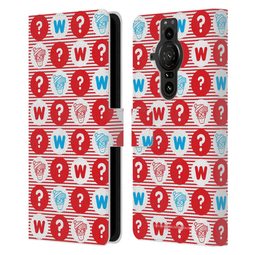 Where's Wally? Graphics Circle Leather Book Wallet Case Cover For Sony Xperia Pro-I