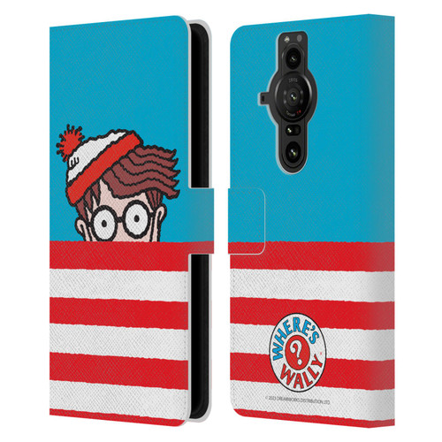 Where's Wally? Graphics Half Face Leather Book Wallet Case Cover For Sony Xperia Pro-I