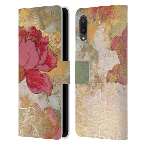 Aimee Stewart Smokey Floral Midsummer Leather Book Wallet Case Cover For Samsung Galaxy A02/M02 (2021)