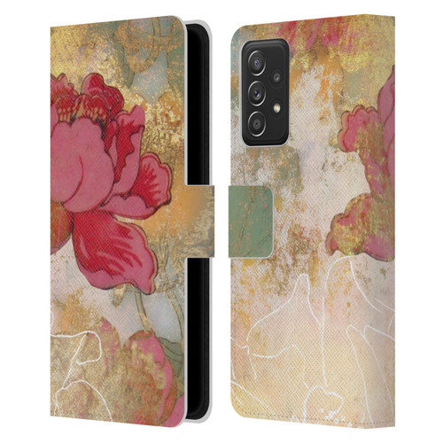 Aimee Stewart Smokey Floral Midsummer Leather Book Wallet Case Cover For Samsung Galaxy A52 / A52s / 5G (2021)