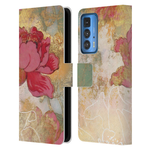 Aimee Stewart Smokey Floral Midsummer Leather Book Wallet Case Cover For Motorola Edge 20 Pro