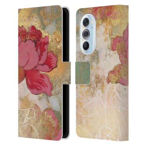 Aimee Stewart Smokey Floral Midsummer Leather Book Wallet Case Cover For Motorola Edge X30