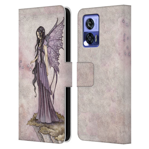 Amy Brown Magical Fairies I Will Return As Stars Fairy Leather Book Wallet Case Cover For Motorola Edge 30 Neo 5G