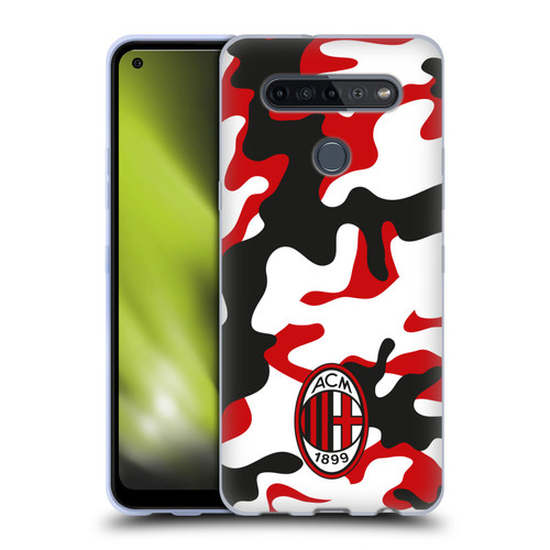 AC Milan Crest Patterns Camouflage Soft Gel Case for LG K51S