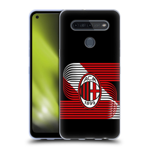 AC Milan Crest Patterns Diagonal Soft Gel Case for LG K51S