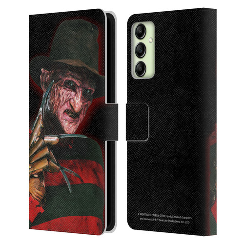 A Nightmare On Elm Street 2 Freddy's Revenge Graphics Key Art Leather Book Wallet Case Cover For Samsung Galaxy A14 5G