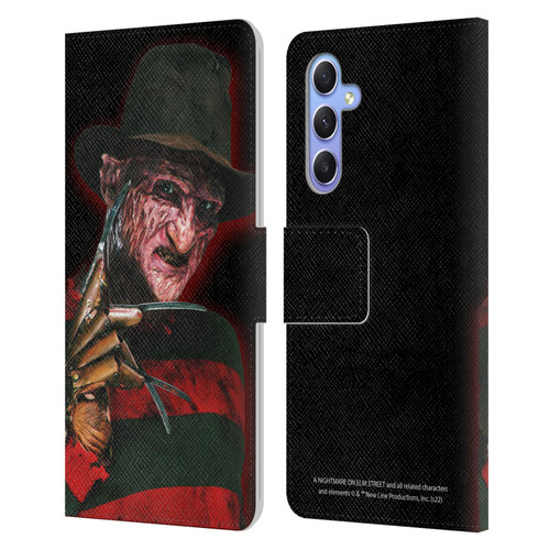 A Nightmare On Elm Street 2 Freddy's Revenge Graphics Key Art Leather Book Wallet Case Cover For Samsung Galaxy A34 5G
