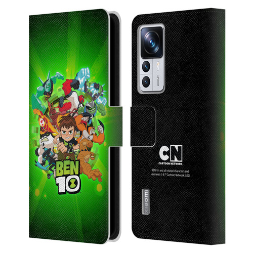 Ben 10: Animated Series Graphics Character Art Leather Book Wallet Case Cover For Xiaomi 12T Pro
