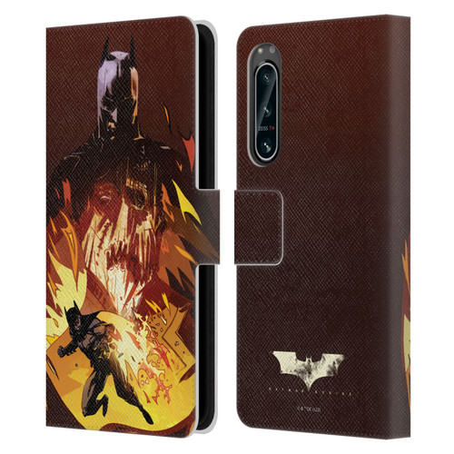 Batman Begins Graphics Scarecrow Leather Book Wallet Case Cover For Sony Xperia 5 IV
