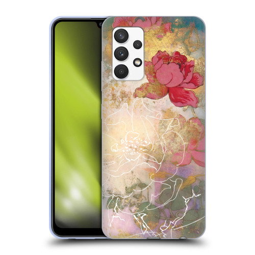 Aimee Stewart Smokey Floral Midsummer Soft Gel Case for Samsung Galaxy A32 (2021)