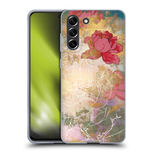 Aimee Stewart Smokey Floral Midsummer Soft Gel Case for Samsung Galaxy S21 FE 5G