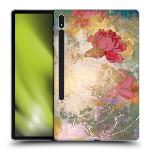 Aimee Stewart Smokey Floral Midsummer Soft Gel Case for Samsung Galaxy Tab S8 Plus