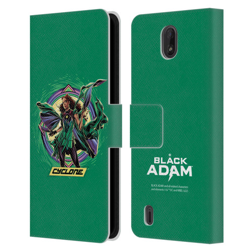 Black Adam Graphics Cyclone Leather Book Wallet Case Cover For Nokia C01 Plus/C1 2nd Edition