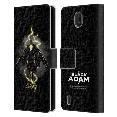 Black Adam Graphics Lightning Leather Book Wallet Case Cover For Nokia C01 Plus/C1 2nd Edition