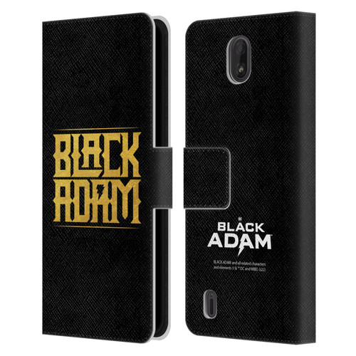 Black Adam Graphics Logotype Leather Book Wallet Case Cover For Nokia C01 Plus/C1 2nd Edition