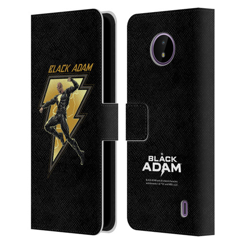 Black Adam Graphics Black Adam 2 Leather Book Wallet Case Cover For Nokia C10 / C20