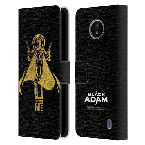 Black Adam Graphics Doctor Fate Leather Book Wallet Case Cover For Nokia C10 / C20