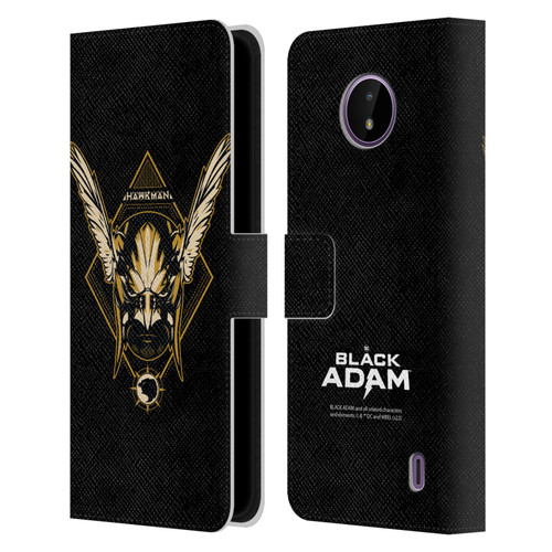 Black Adam Graphics Hawkman Leather Book Wallet Case Cover For Nokia C10 / C20