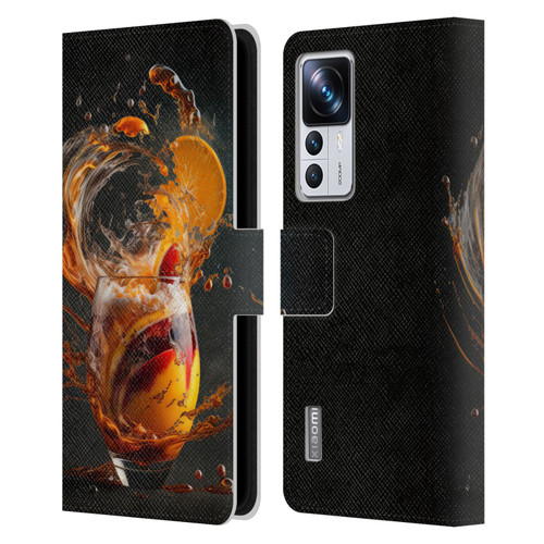 Spacescapes Cocktails Modern Twist, Hurricane Leather Book Wallet Case Cover For Xiaomi 12T Pro