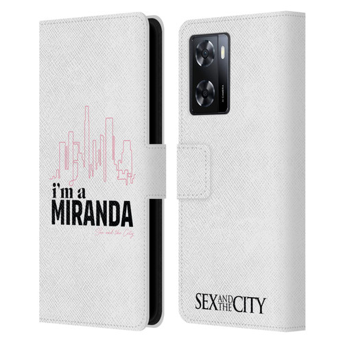 Sex and The City: Television Series Characters I'm A Miranda Leather Book Wallet Case Cover For OPPO A57s