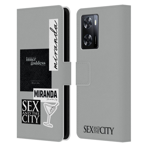 Sex and The City: Television Series Characters Inner Goddess Miranda Leather Book Wallet Case Cover For OPPO A57s