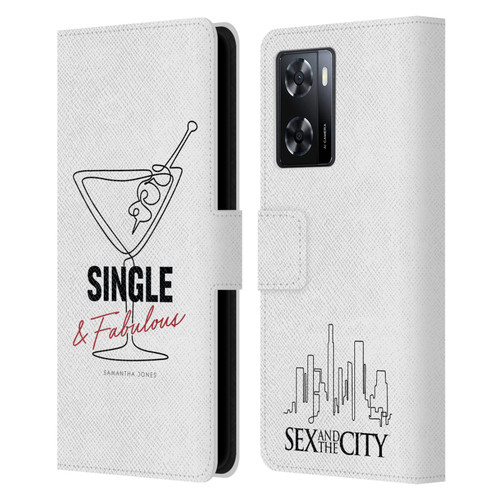 Sex and The City: Television Series Characters Single And Fabulous Samantha Leather Book Wallet Case Cover For OPPO A57s