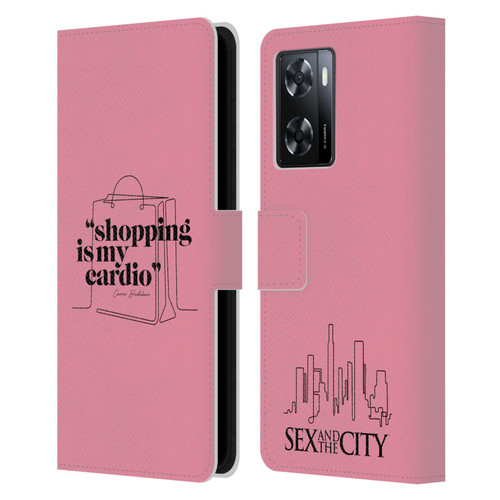 Sex and The City: Television Series Characters Shopping Cardio Carrie Leather Book Wallet Case Cover For OPPO A57s