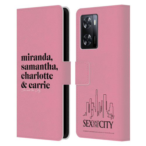 Sex and The City: Television Series Graphics Character 2 Leather Book Wallet Case Cover For OPPO A57s