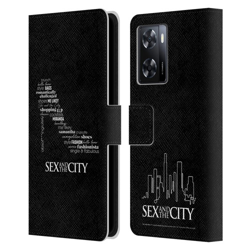 Sex and The City: Television Series Graphics Shoe Leather Book Wallet Case Cover For OPPO A57s