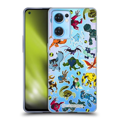 Ben 10: Ultimate Alien Graphics Alien Pattern Soft Gel Case for OPPO Reno7 5G / Find X5 Lite