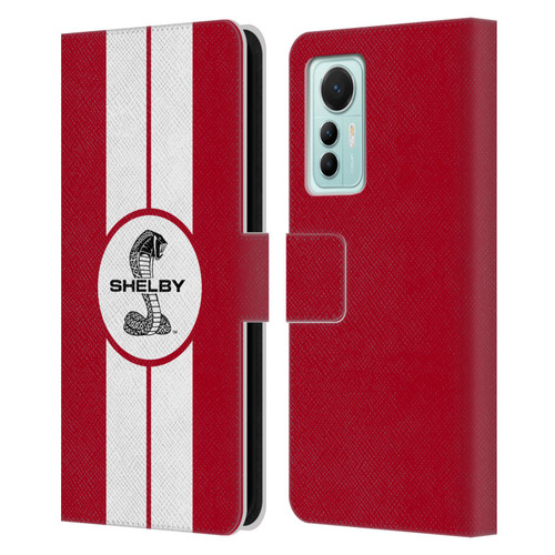 Shelby Car Graphics 1965 427 S/C Red Leather Book Wallet Case Cover For Xiaomi 12 Lite