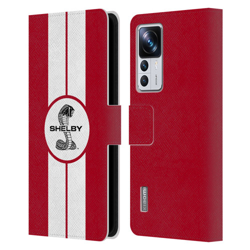 Shelby Car Graphics 1965 427 S/C Red Leather Book Wallet Case Cover For Xiaomi 12T Pro