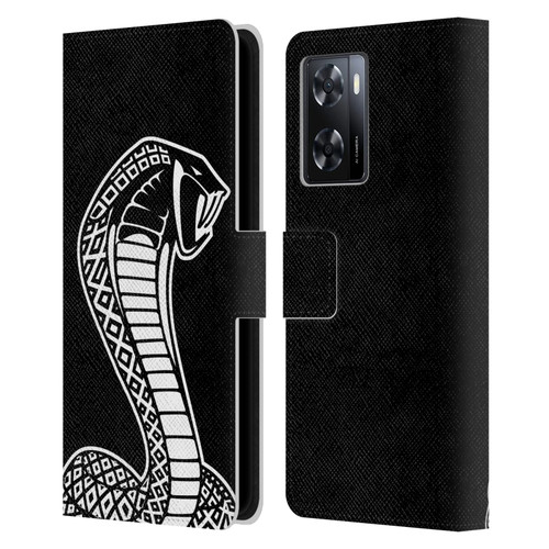 Shelby Logos Oversized Leather Book Wallet Case Cover For OPPO A57s