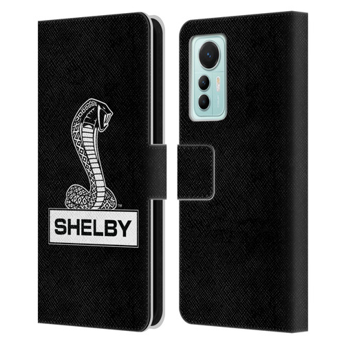 Shelby Logos Plain Leather Book Wallet Case Cover For Xiaomi 12 Lite