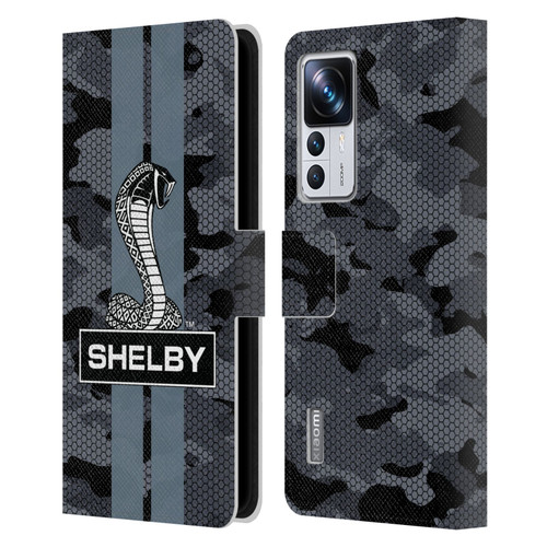 Shelby Logos Camouflage Leather Book Wallet Case Cover For Xiaomi 12T Pro