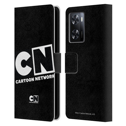 Cartoon Network Logo Oversized Leather Book Wallet Case Cover For OPPO A57s