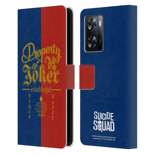 Suicide Squad 2016 Graphics Property Of Joker Leather Book Wallet Case Cover For OPPO A57s