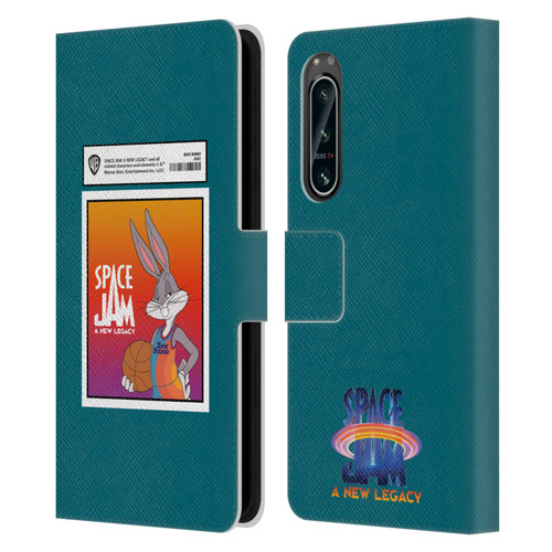 Space Jam: A New Legacy Graphics Bugs Bunny Card Leather Book Wallet Case Cover For Sony Xperia 5 IV