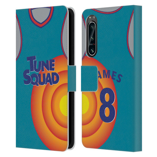 Space Jam: A New Legacy Graphics Jersey Leather Book Wallet Case Cover For Sony Xperia 5 IV