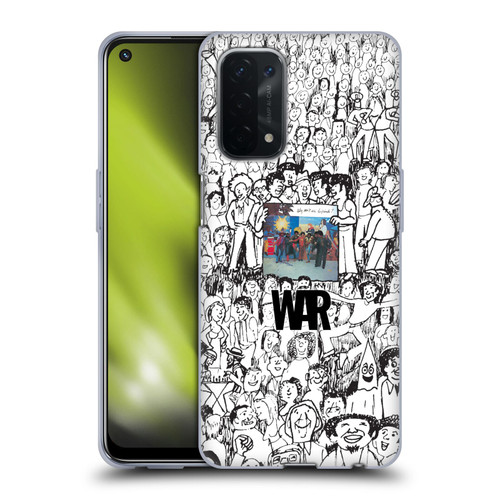 War Graphics Friends Doodle Art Soft Gel Case for OPPO A54 5G